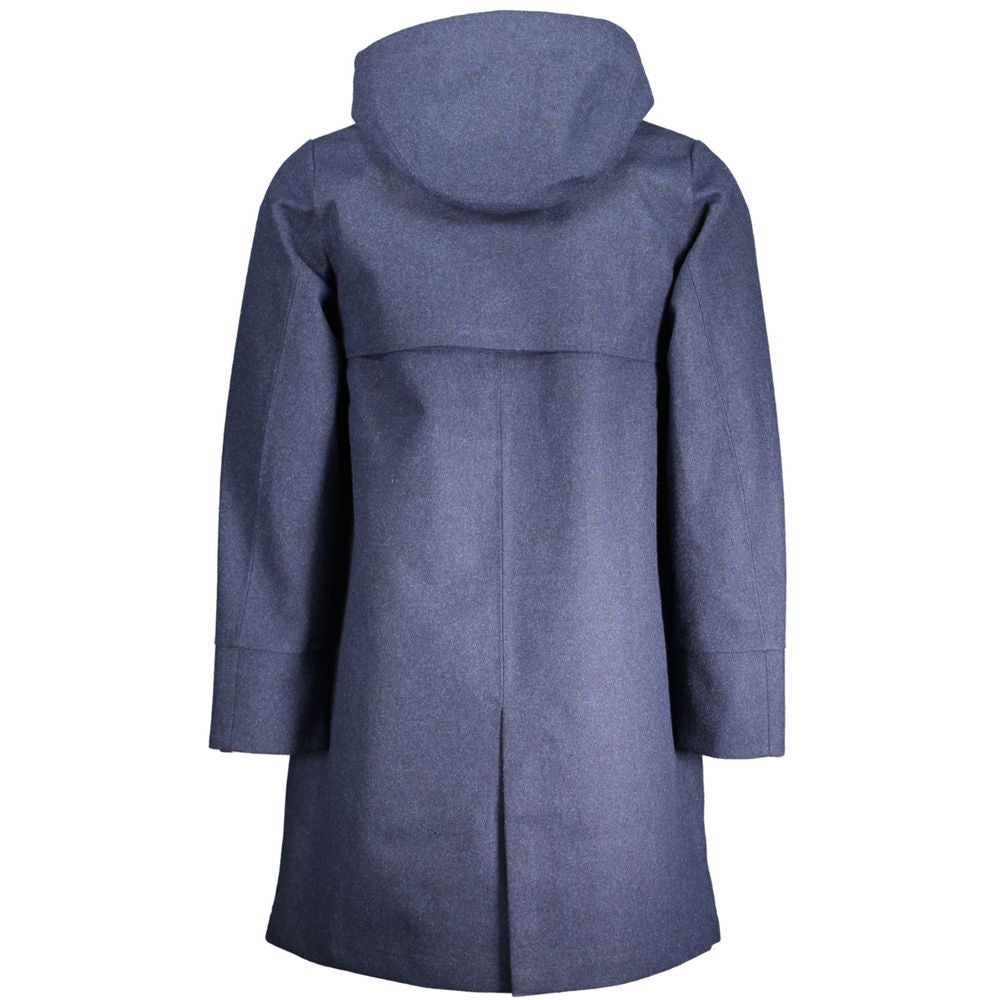 Blue Polyester Men's Jacket