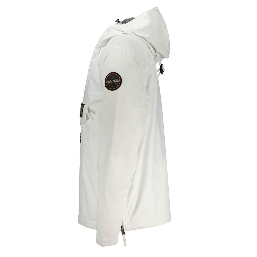 White Polyamide Men Jacket