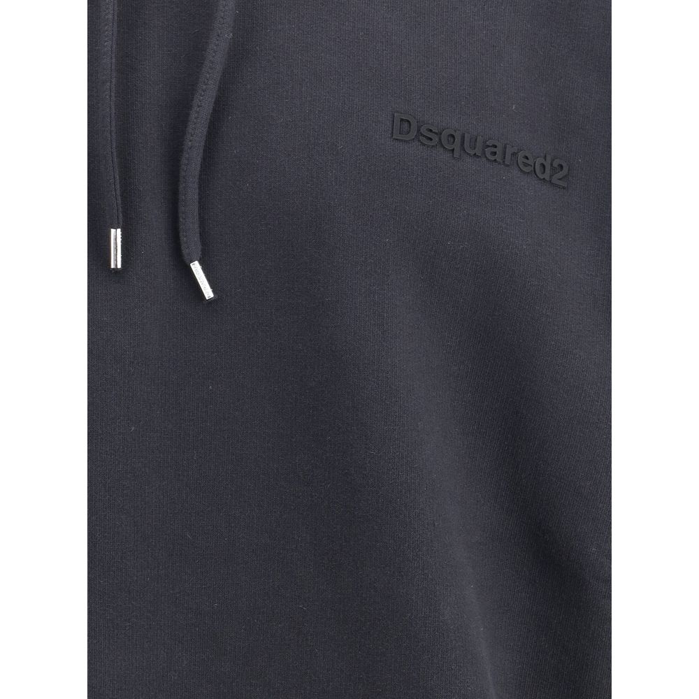 Black Cotton Sweatshirt