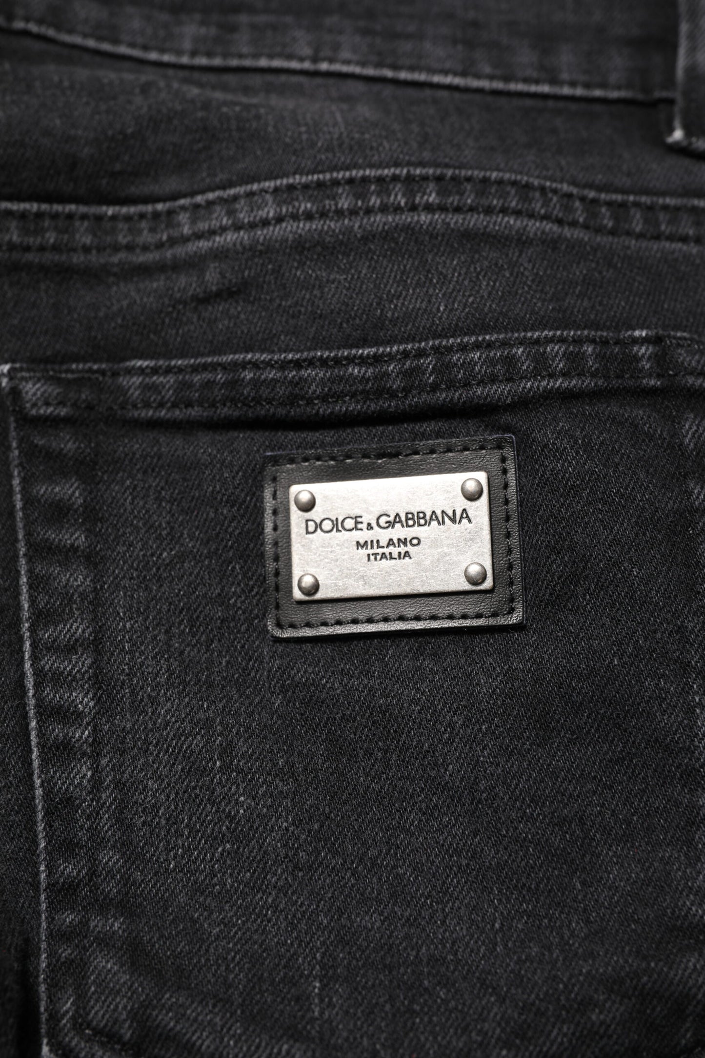 Black Cotton Skinny Men Denim Jeans