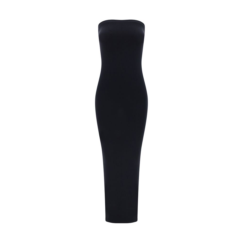 Black Cotton Casual Dress