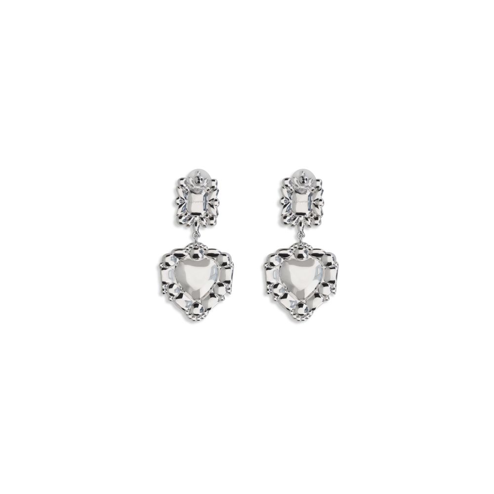 Silver Metal Earrings