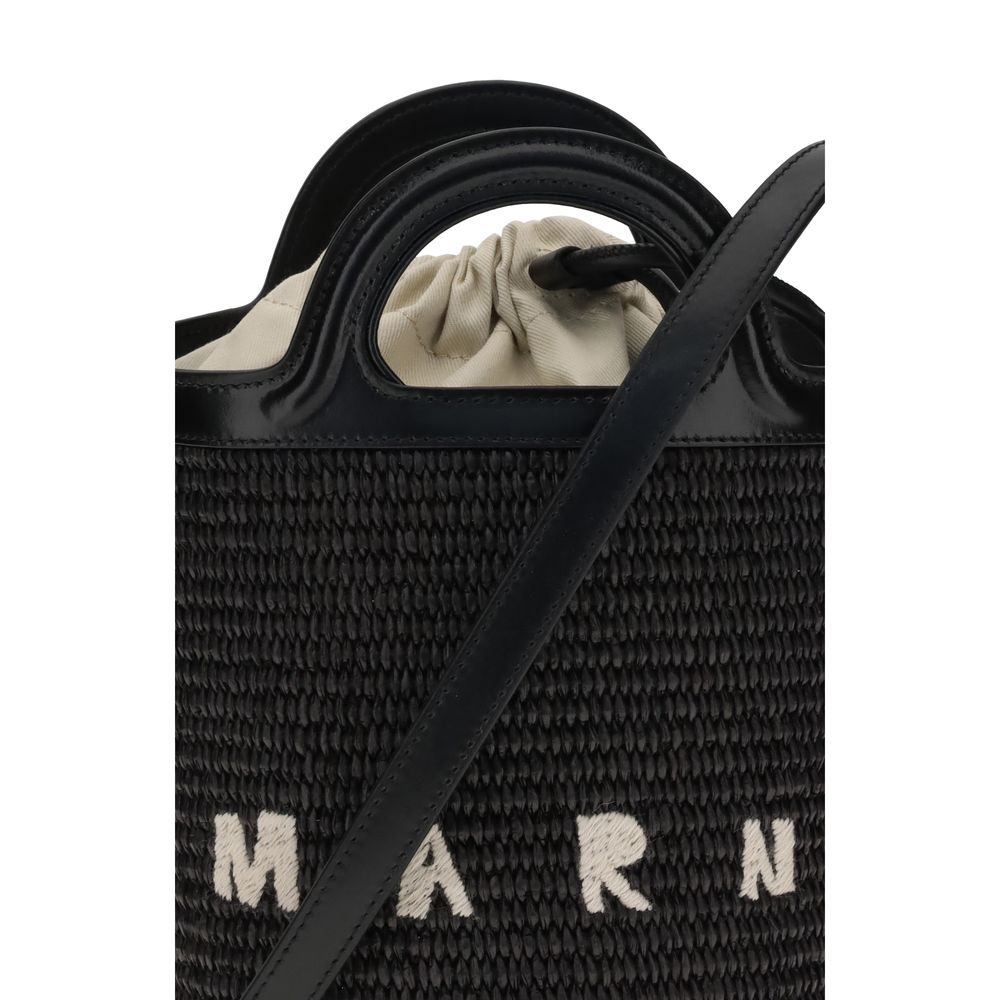 Black Cotton Backet Bag