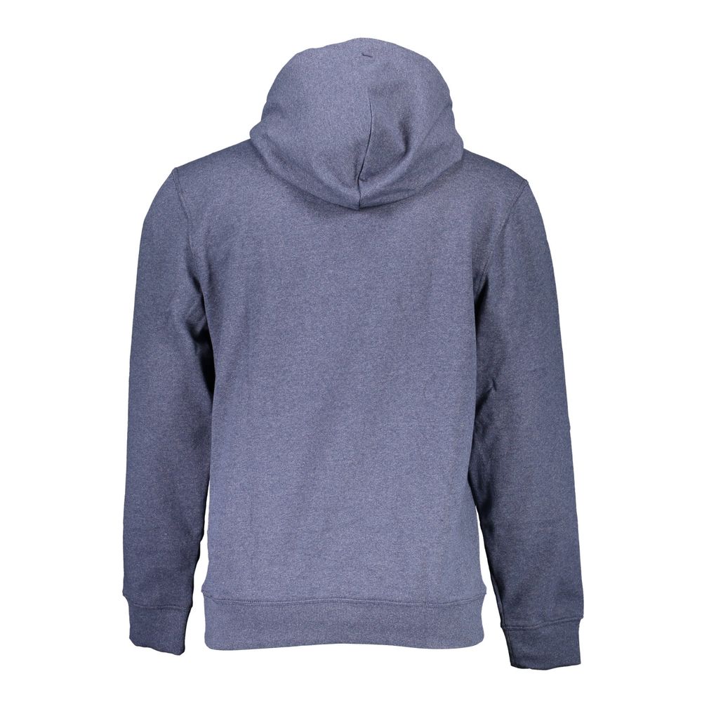 Blue Cotton Men Sweater