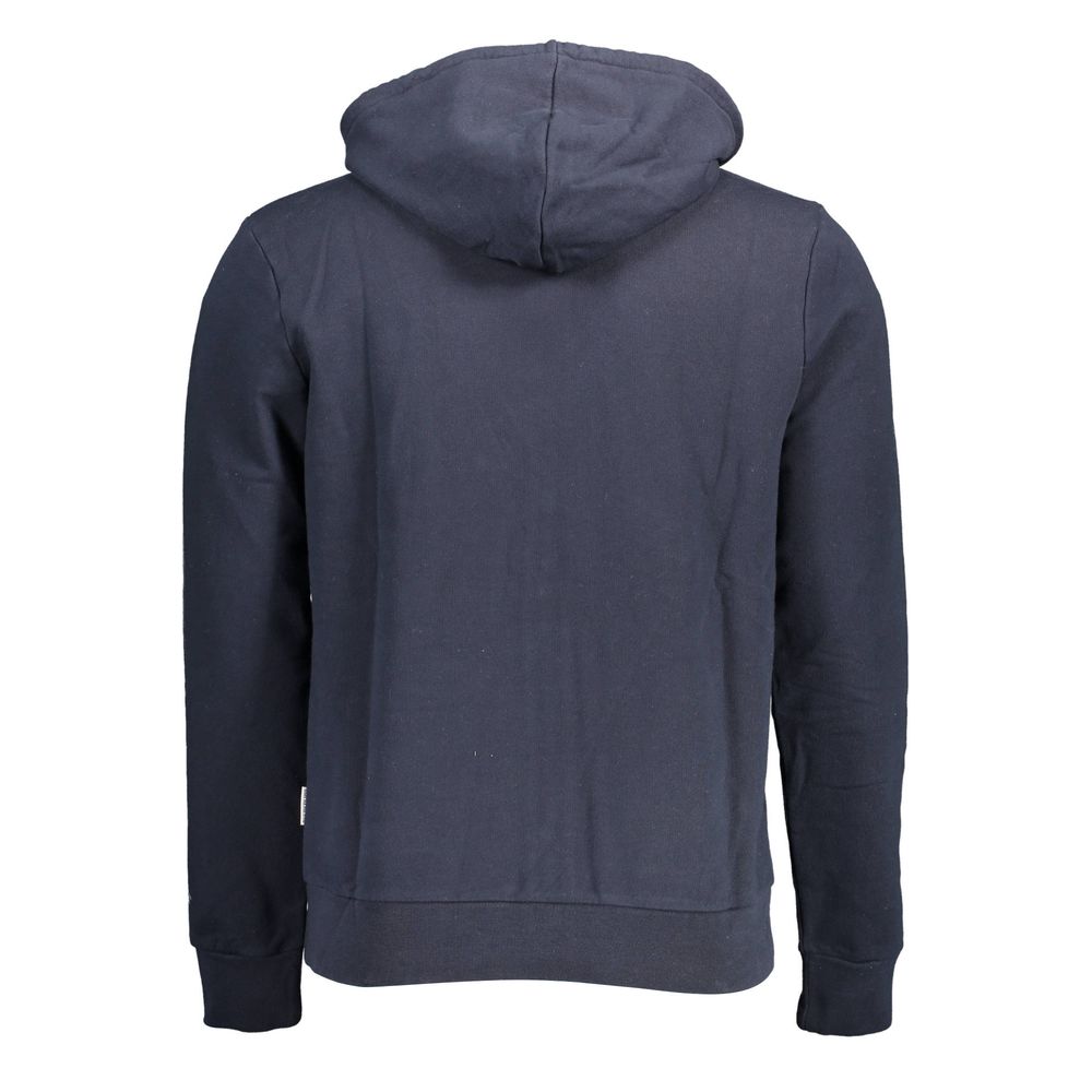Blue Cotton Men Sweater