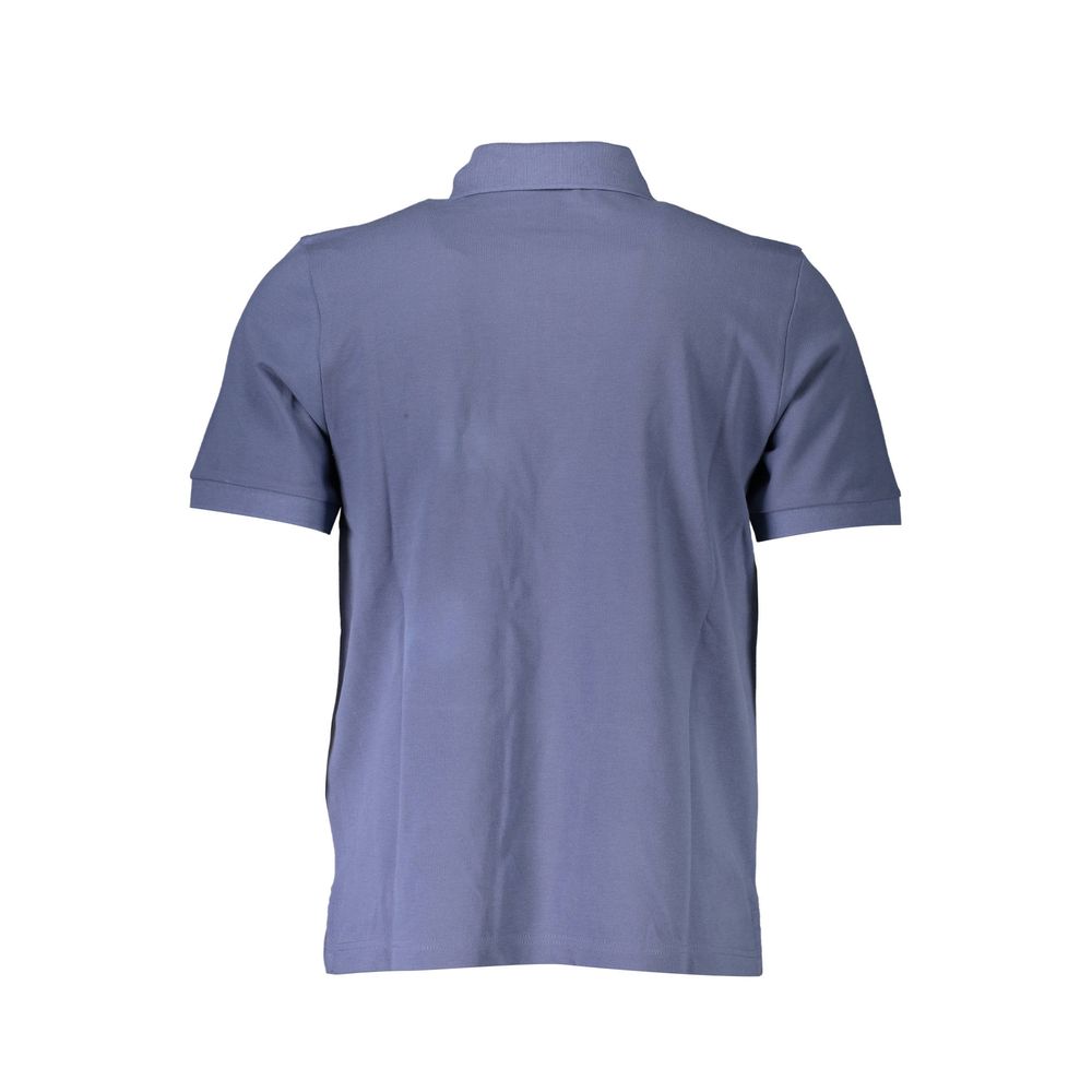 Blue Cotton Polo Shirt