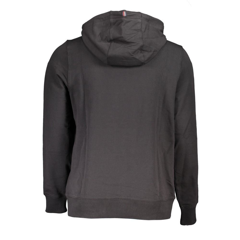Black Cotton Men Sweater
