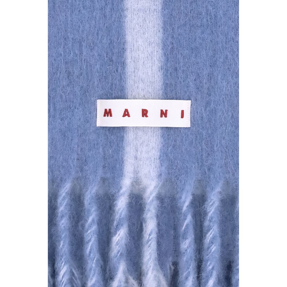 Light Blue Wool Scarf