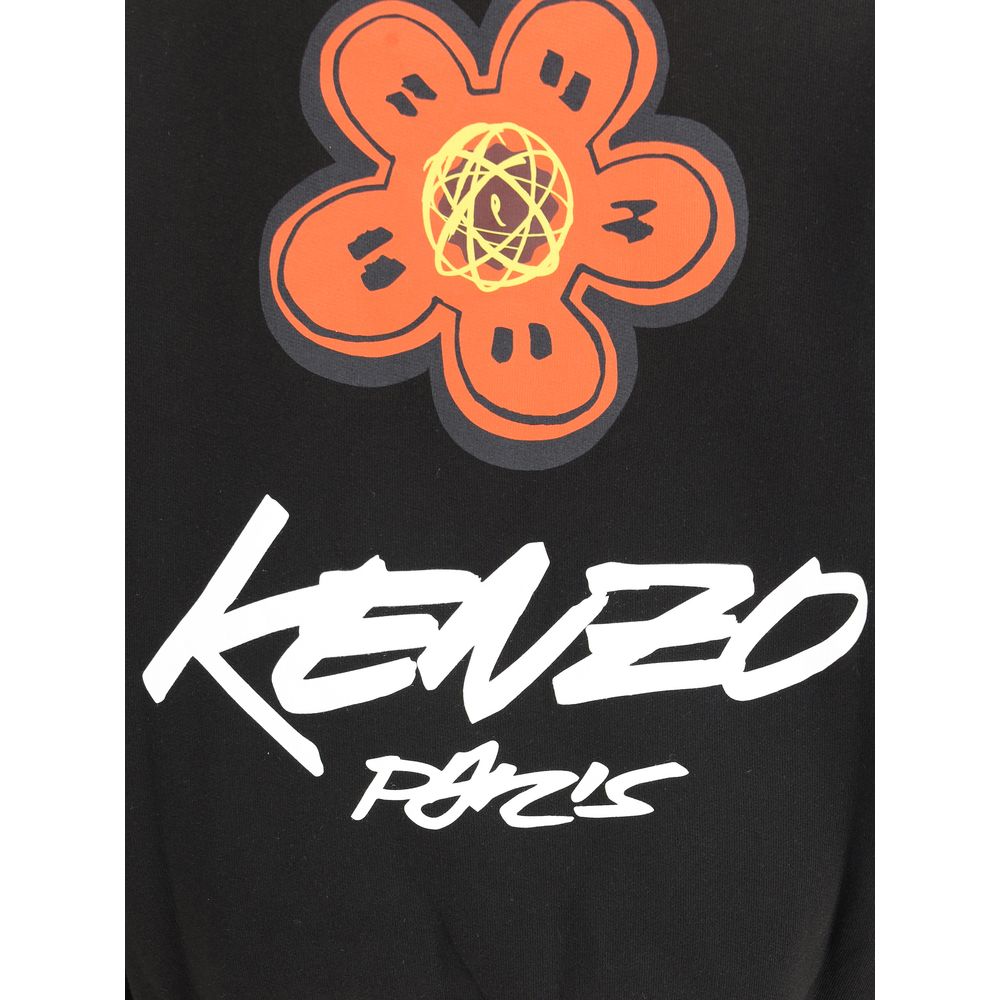 Black Cotton Sweatshirt