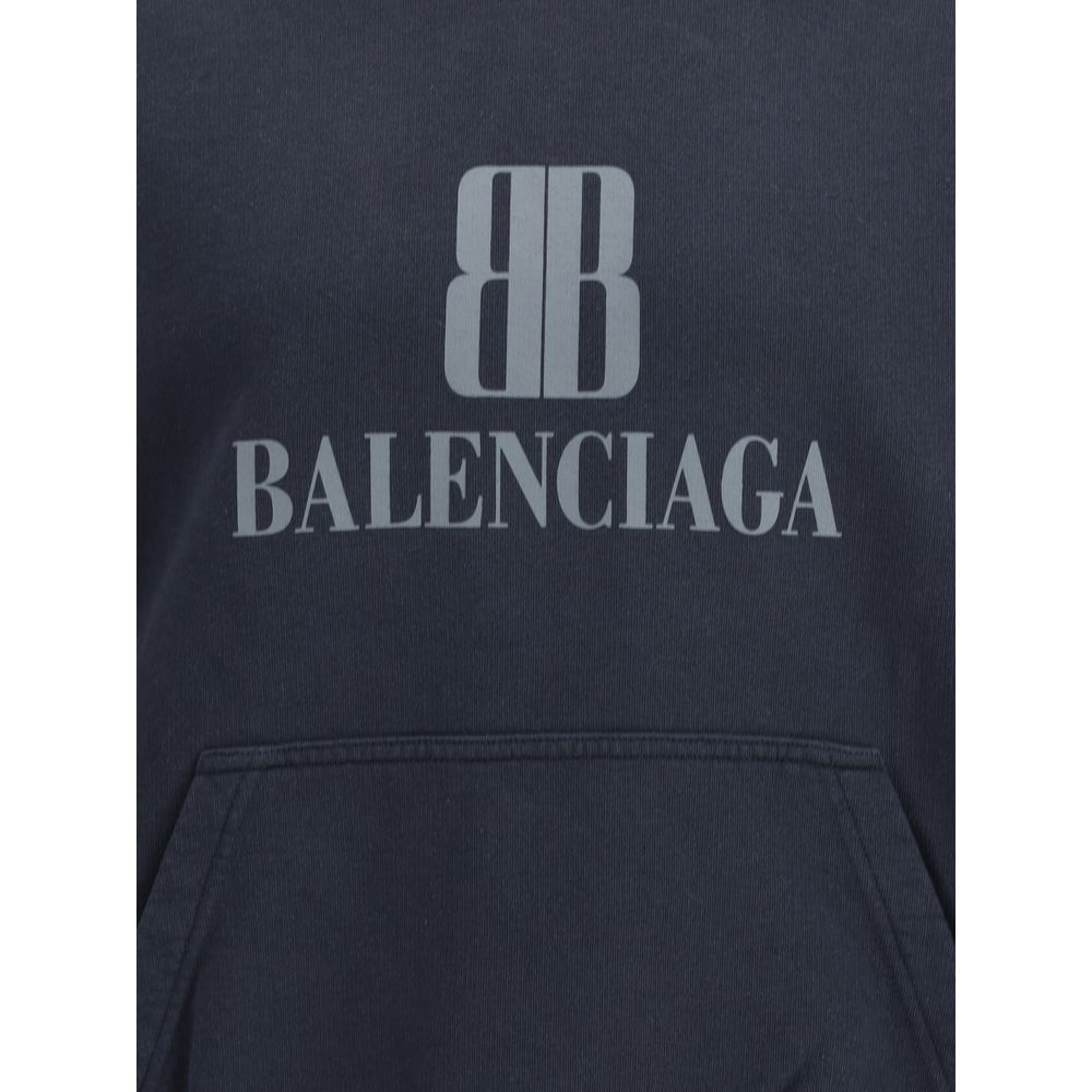 Black Cotton Sweatshirt