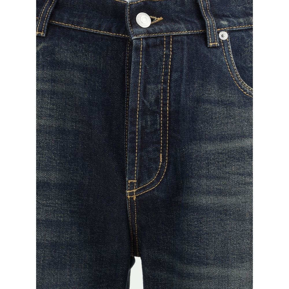 Blue Cotton Jeans Denim