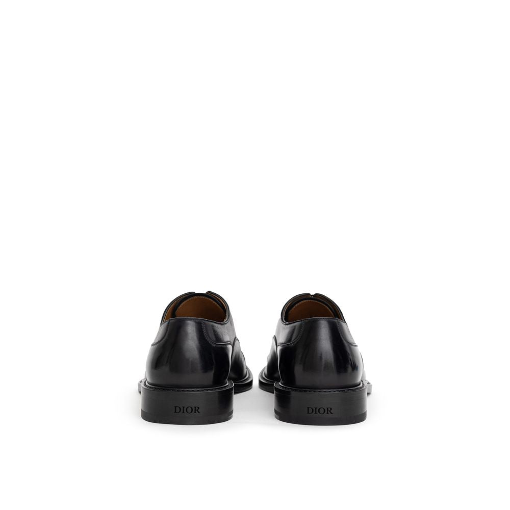 Black Leather Oxfords And Derbies