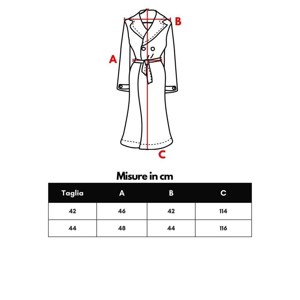 Blue Cotton Trench Coat