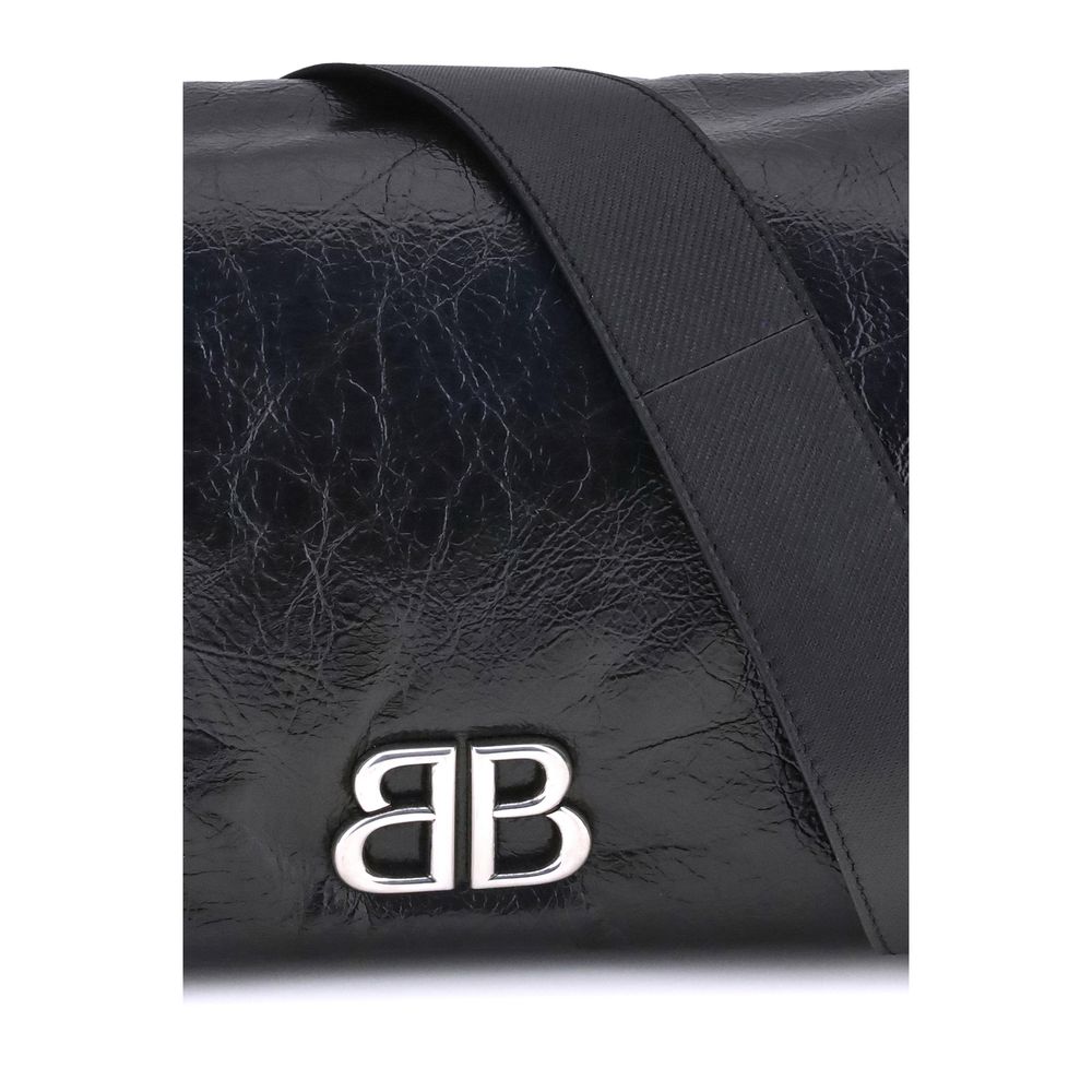 Black Calf Leather Bos Taurus Shoulder Bag