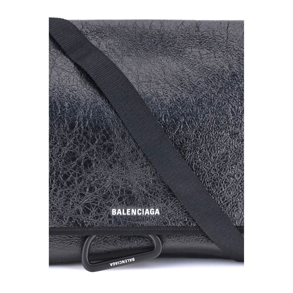 Black Calf Leather Bos Taurus Shoulder Bag