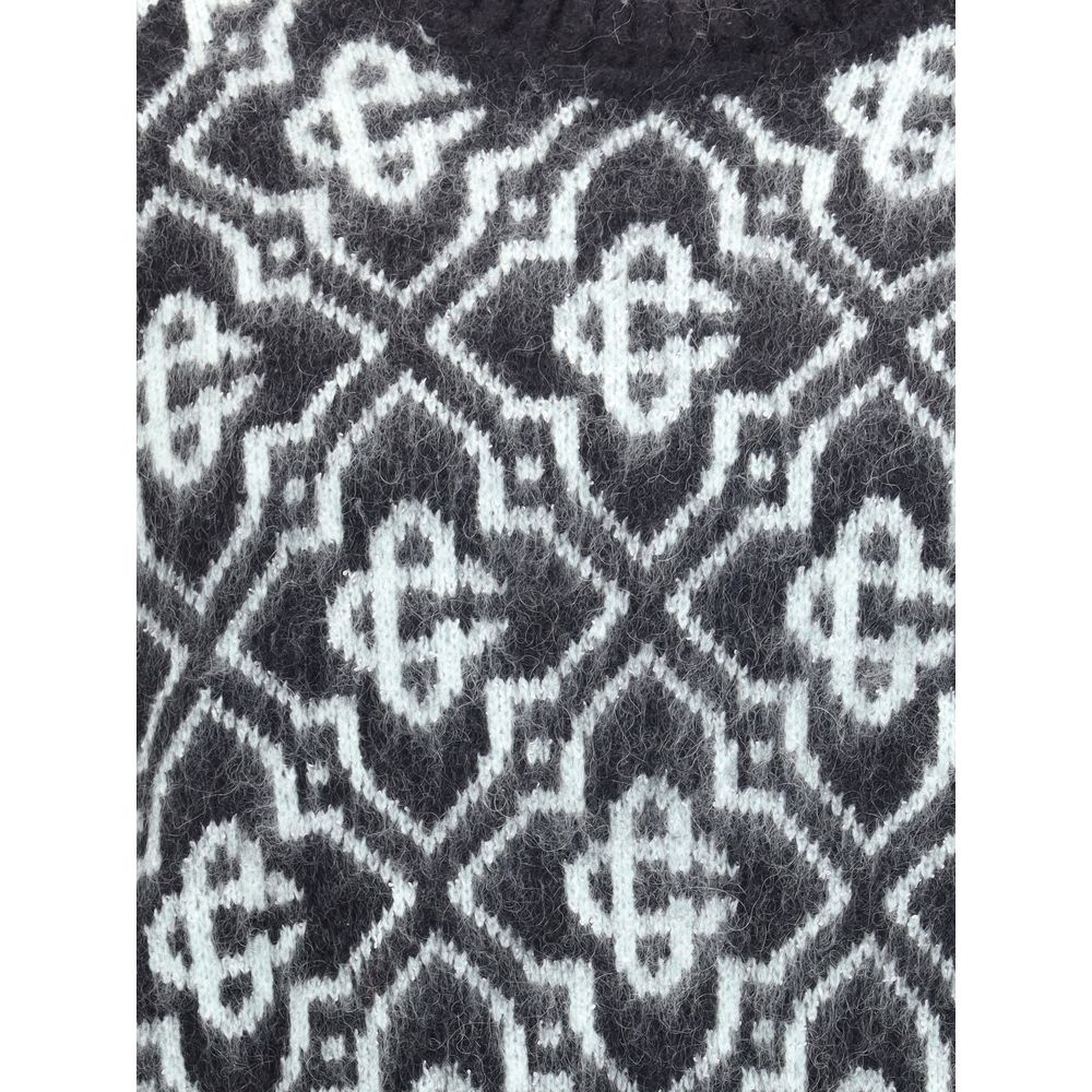 Black Nylon Sweatshirt