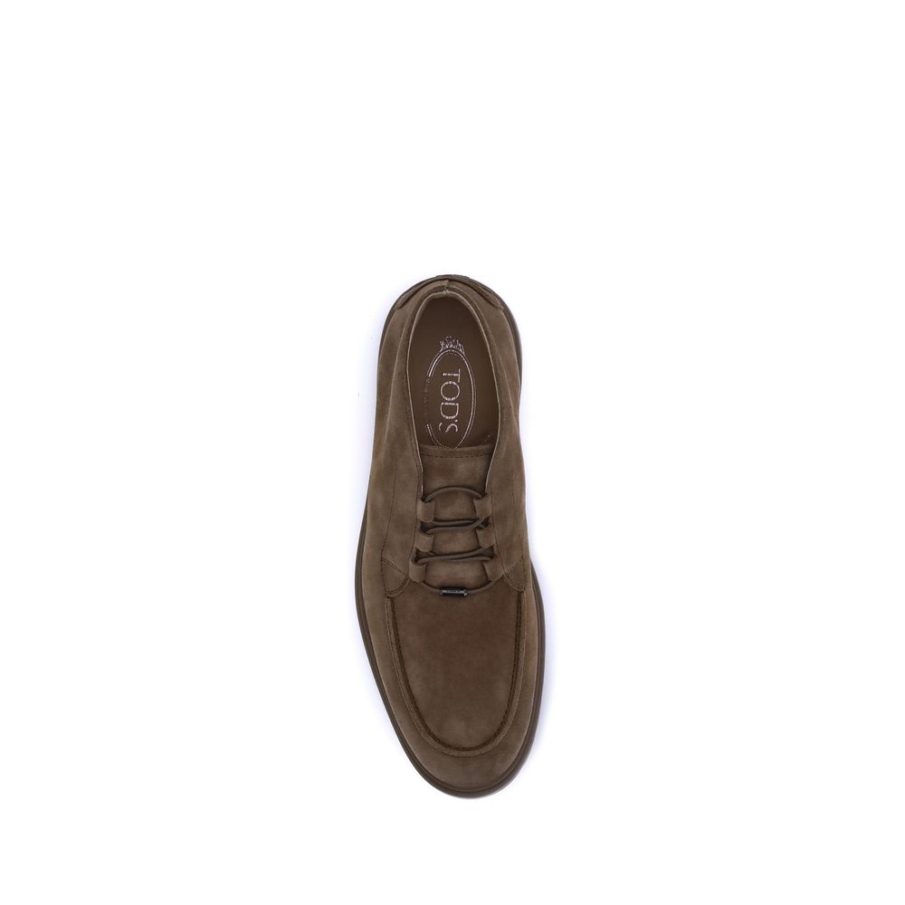 Brown Calf Leather Bos Taurus Lace-Up Boots