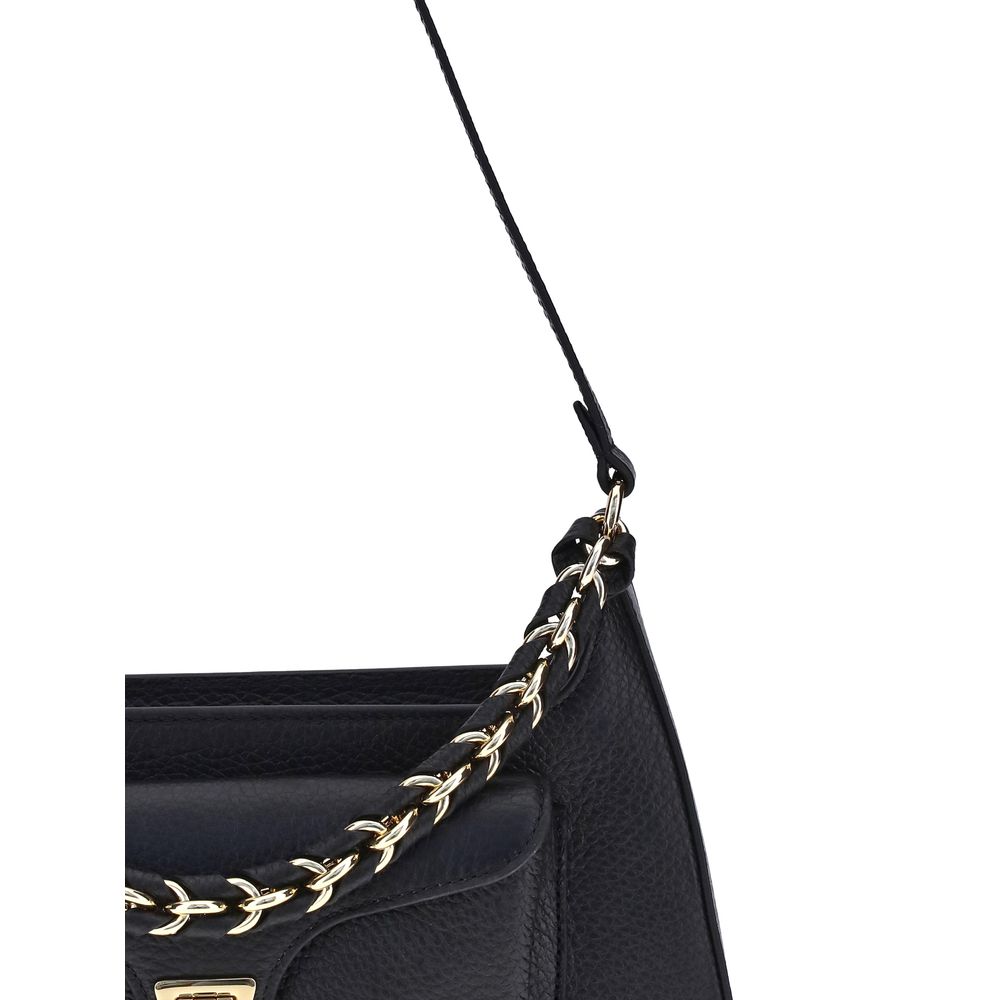 Black Calf Leather Bos Taurus Shoulder Bag