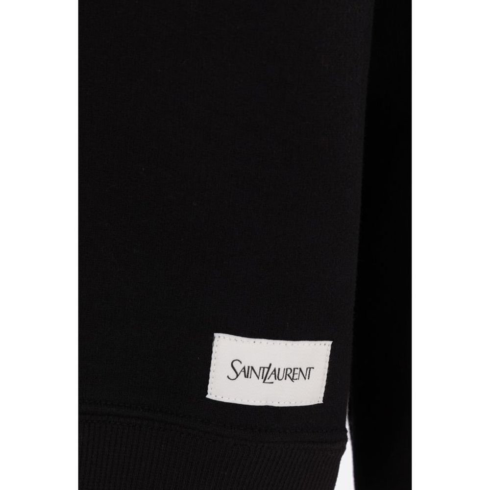 Black Cotton Sweatshirt