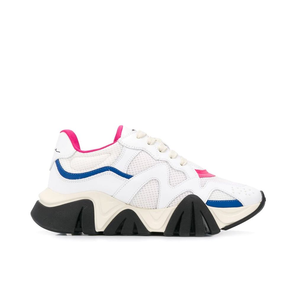 White Leather Chunky Sneakers