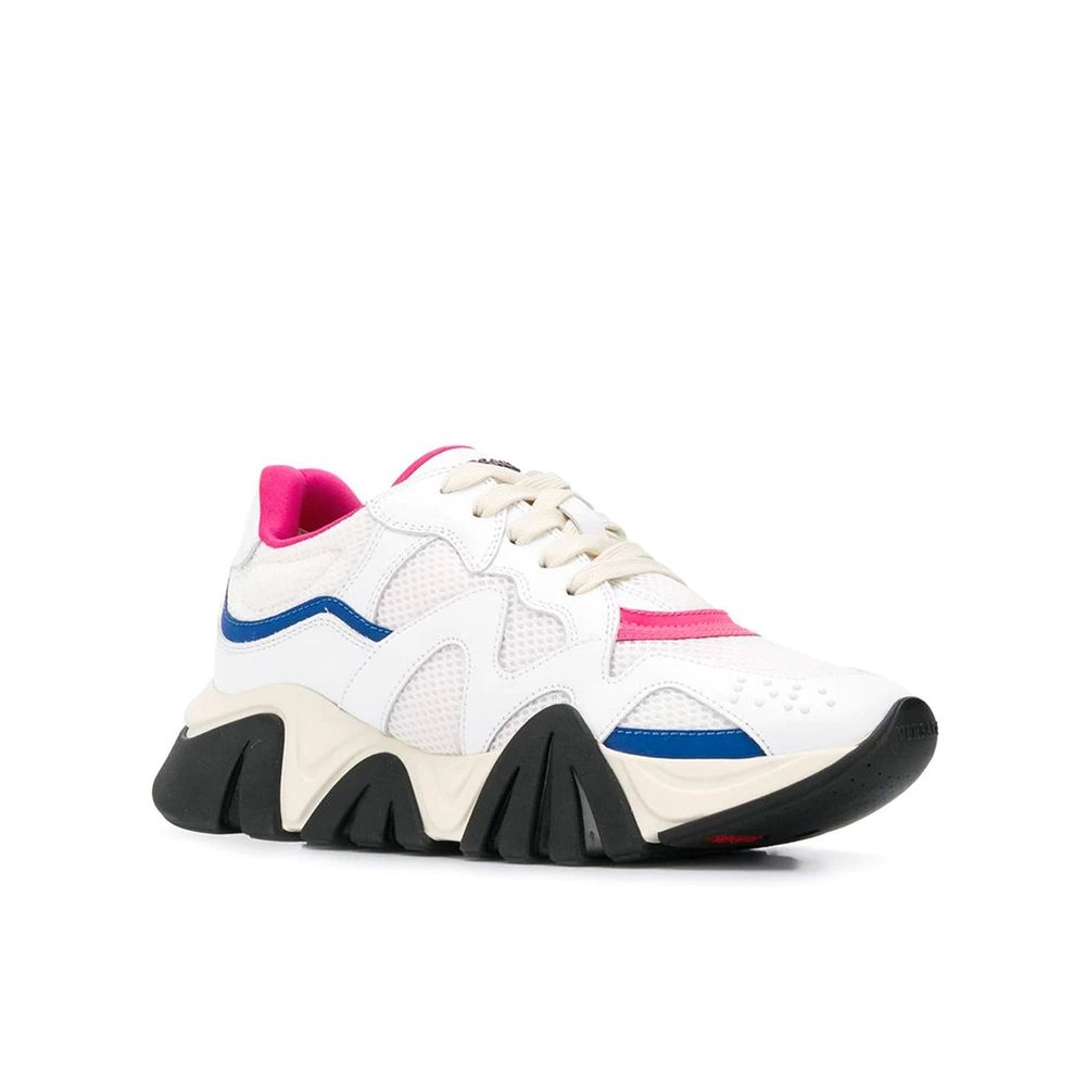 White Leather Chunky Sneakers