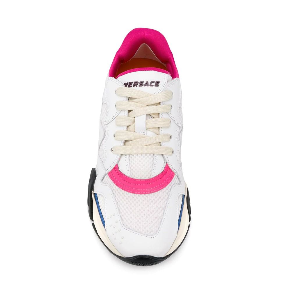 White Leather Chunky Sneakers