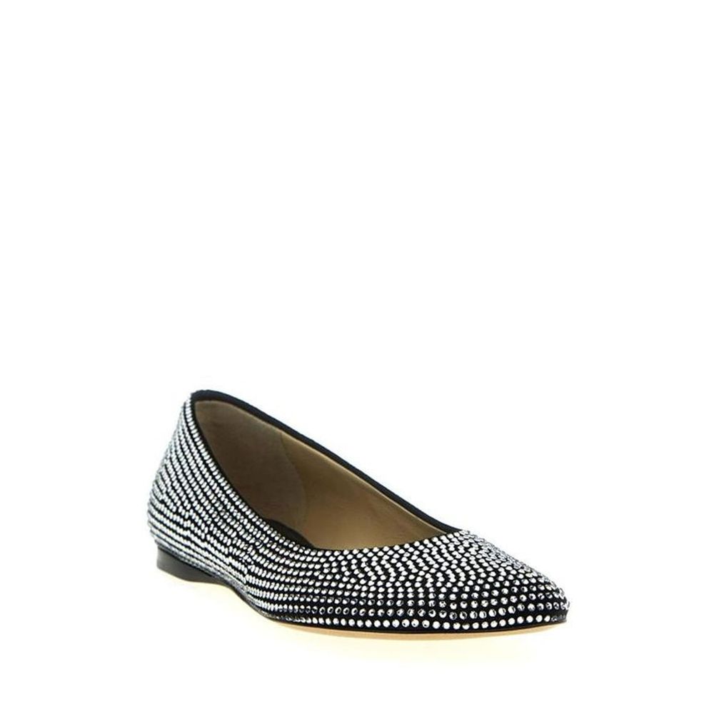 Black Goatskin Ballet Flats