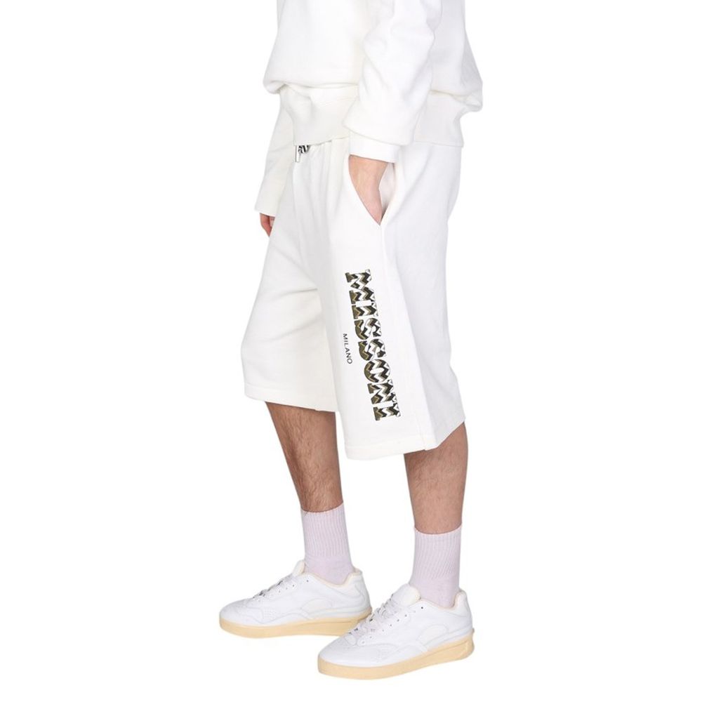 White Cotton Shorts