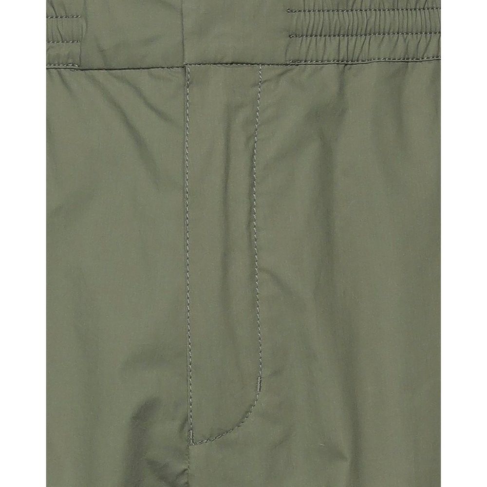 Green Cotton Bermuda Shorts