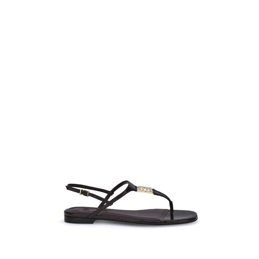 Purple Calf Leather Bos Taurus Flat Sandals