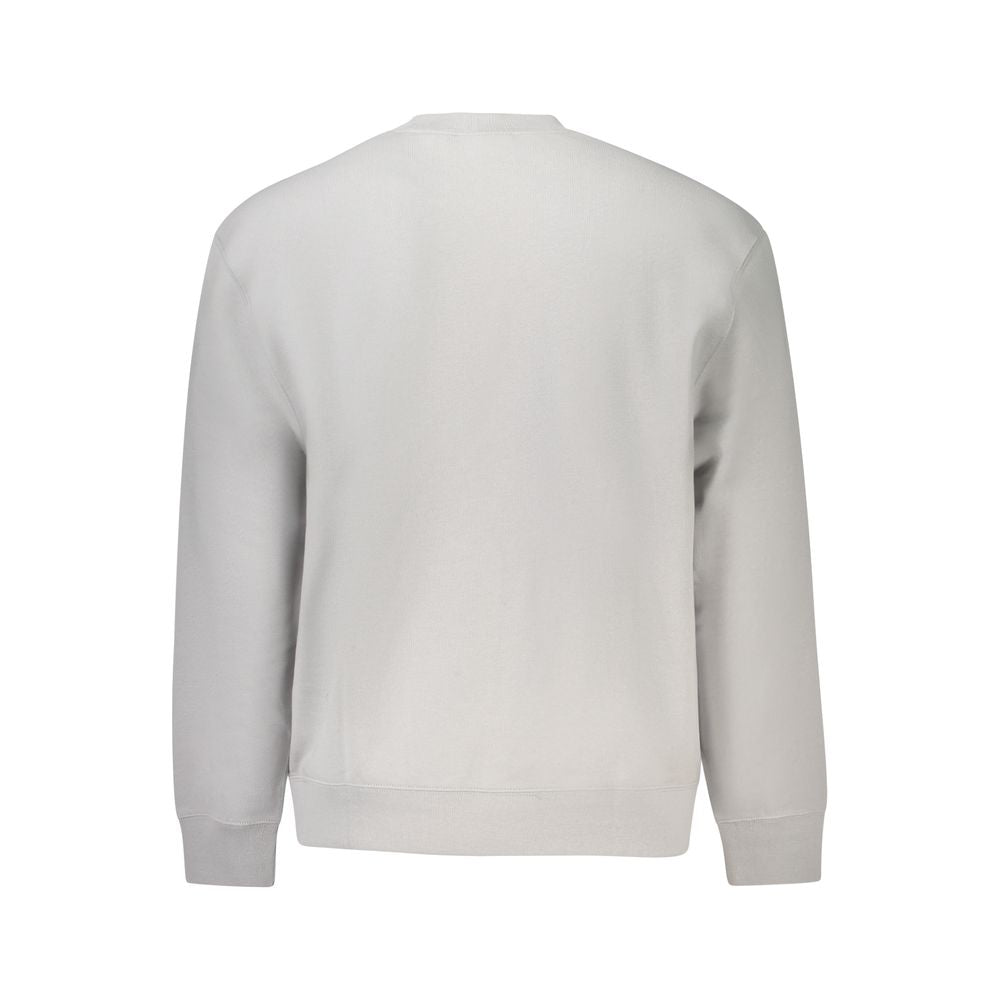 Gray Cotton Men Sweater