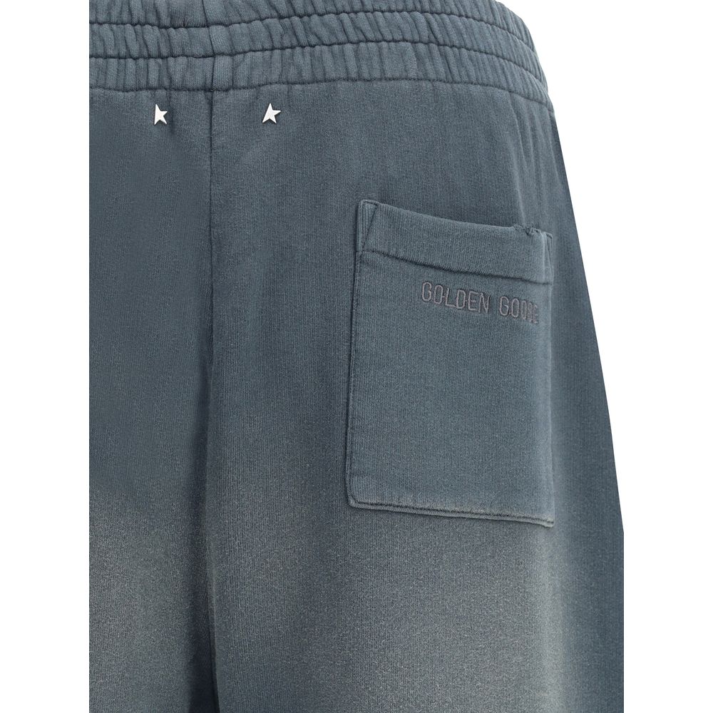 Black Cotton Athletic Pants