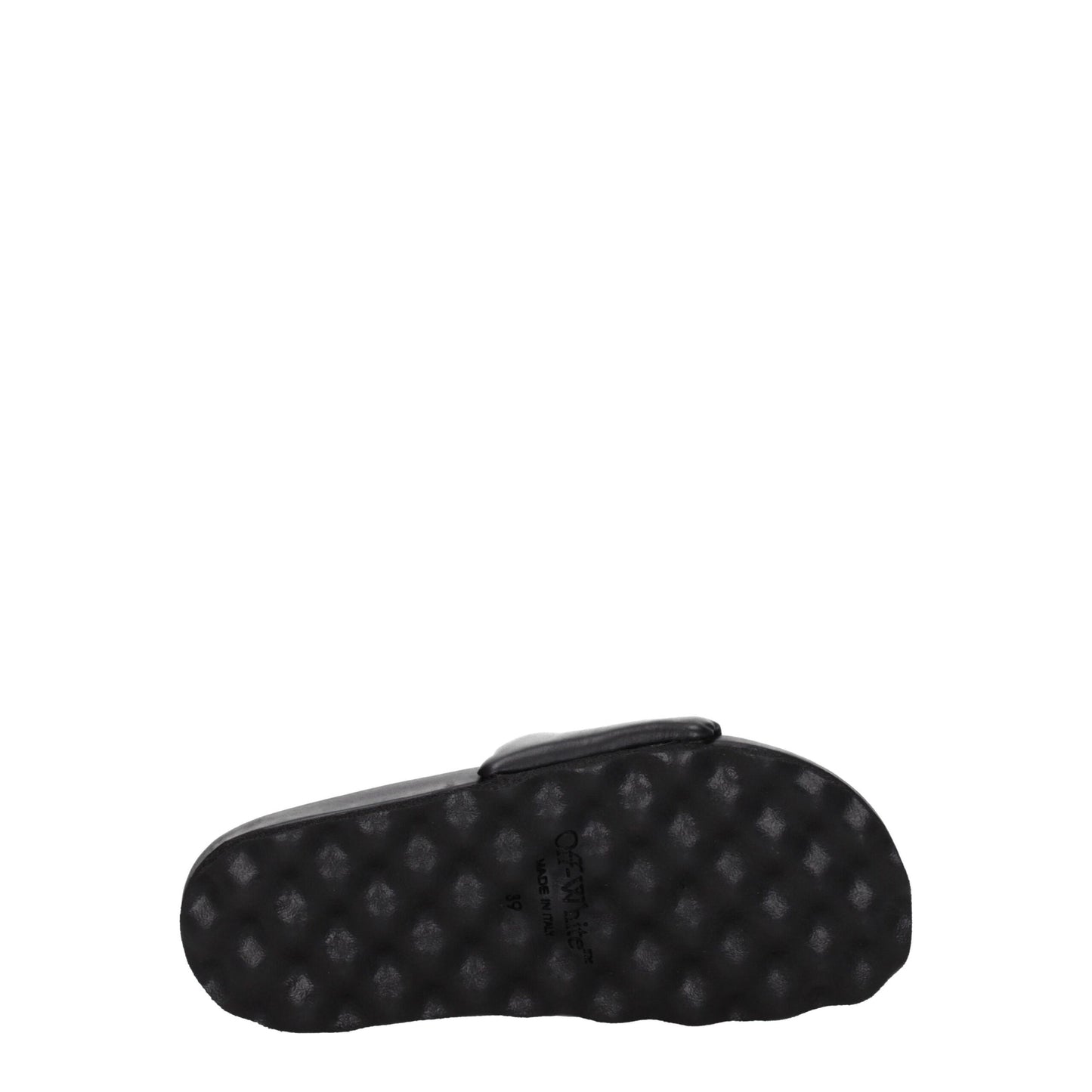 Black Leather Slippers