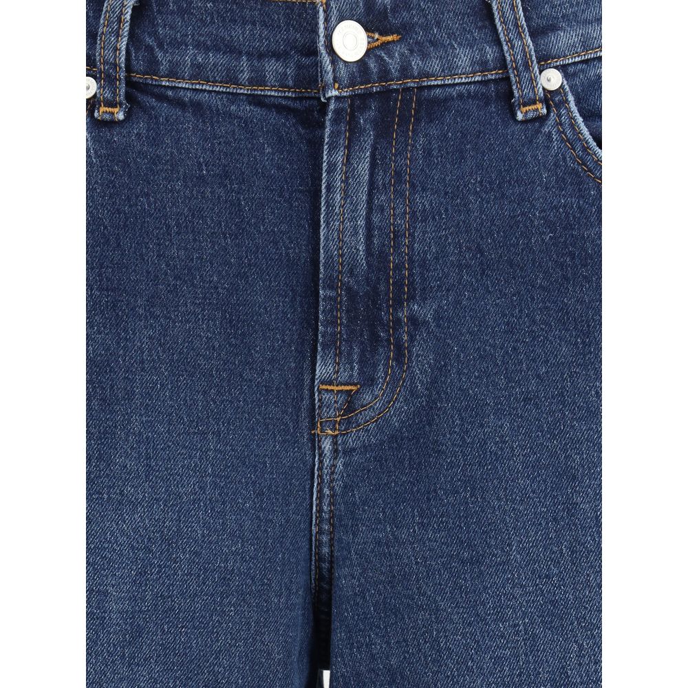 Blue Cotton Jeans Denim