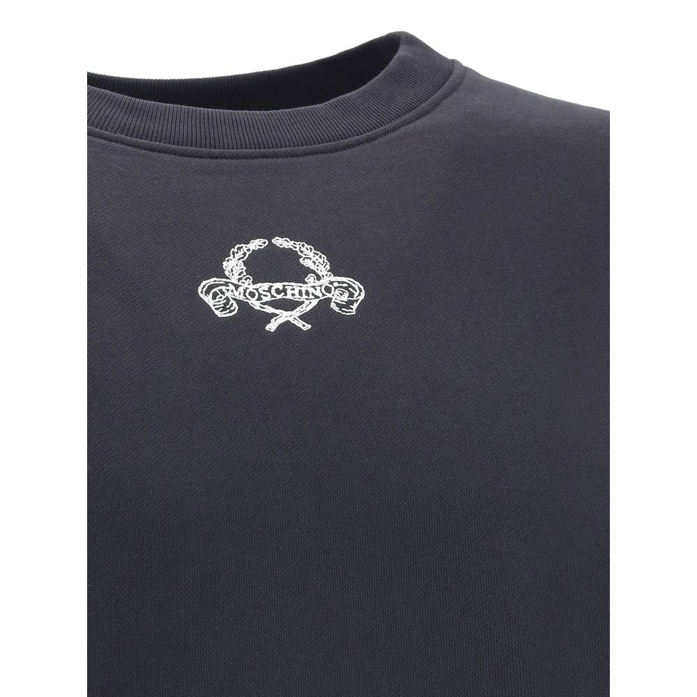 Black Cotton Sweatshirt