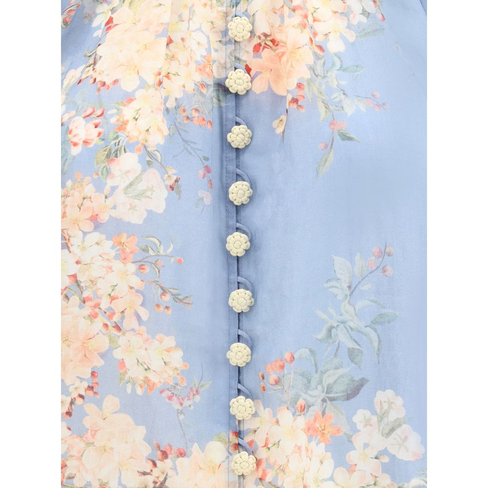 Light Blue Ramie Blouse