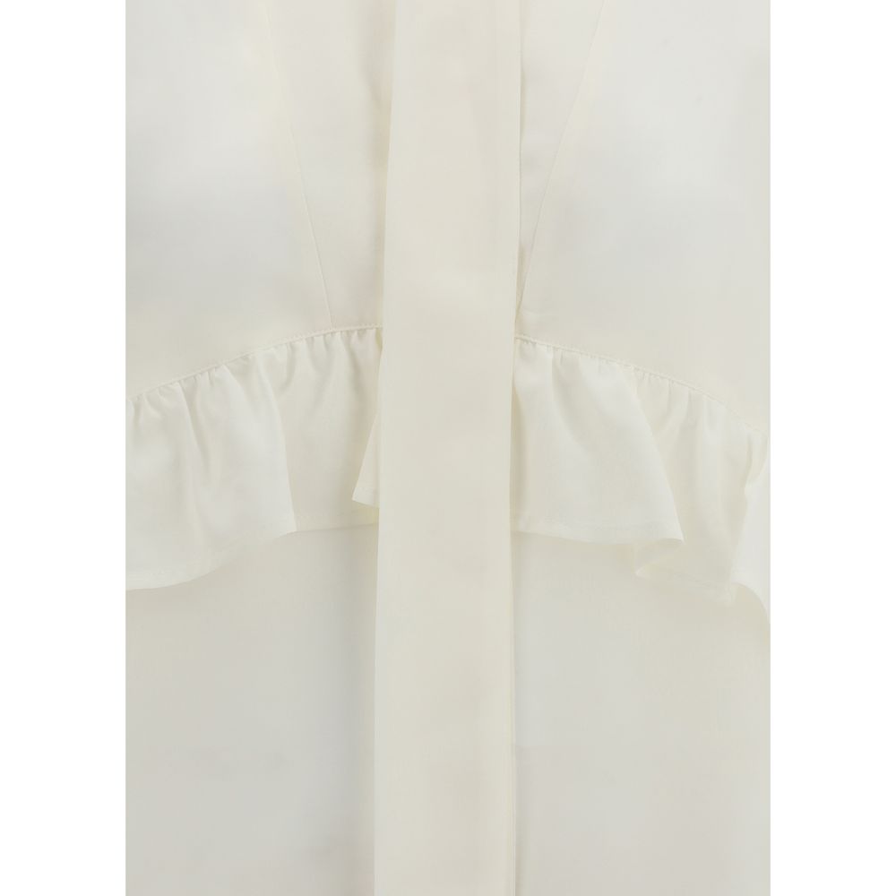 Cream Silk Blouse