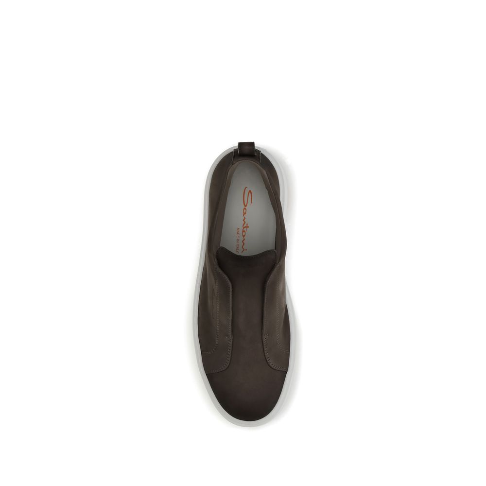Brown Rubber Low Top Sneakers