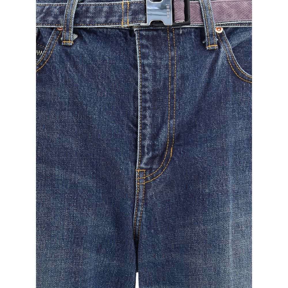 Blue Cotton Jeans Denim