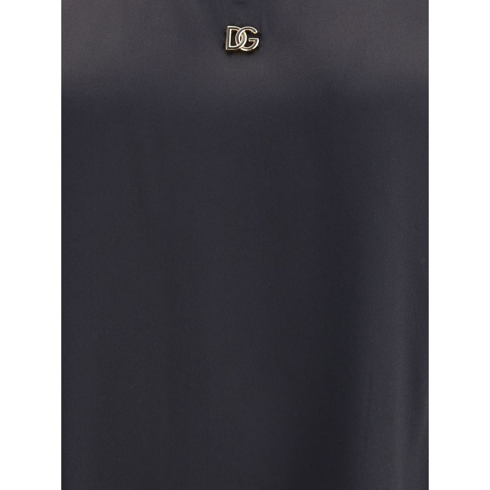 Black Silk Top