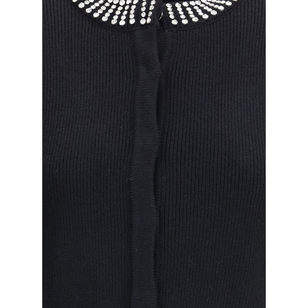 Black Nylon Cardigan
