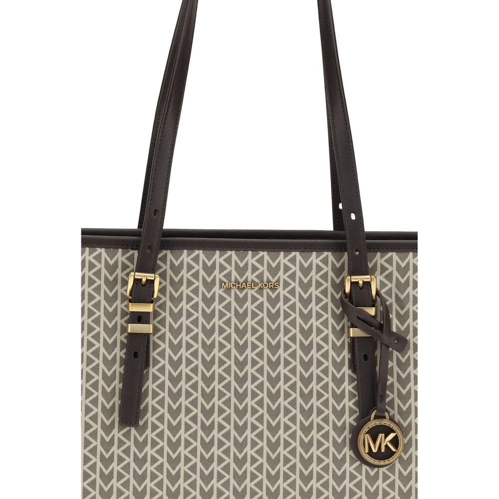 Beige Polyester Shoulder Bag