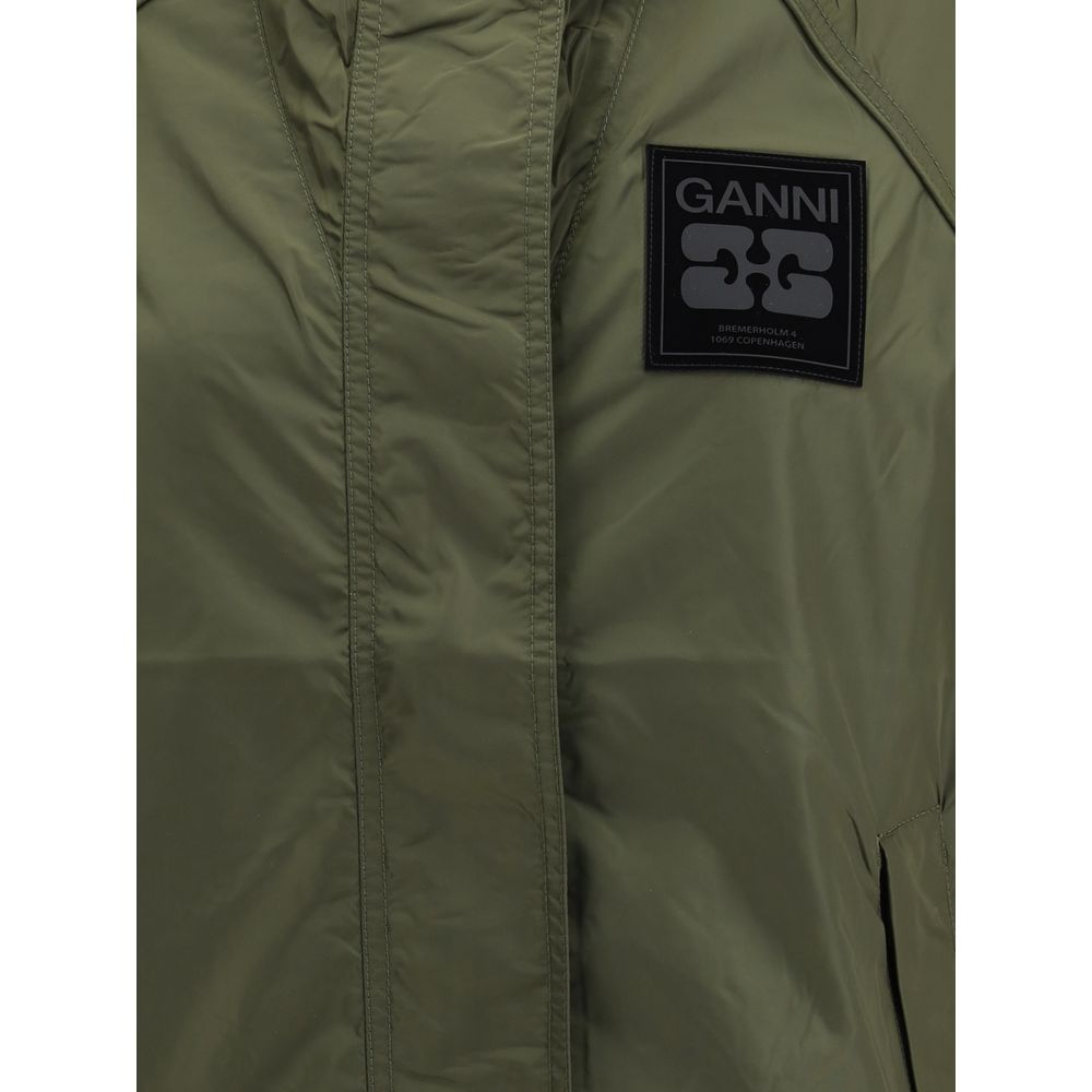 Green Nylon Shell Jacket