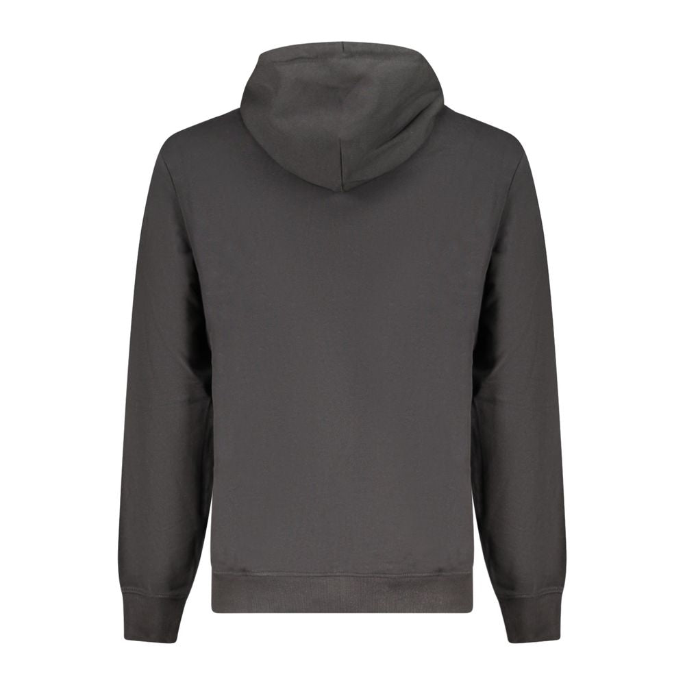 Black Cotton Men Sweater