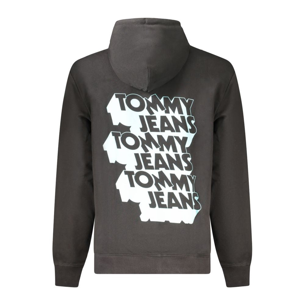 Black Cotton Men Sweater