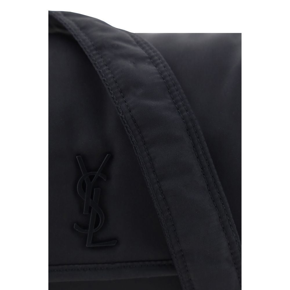 Black Polyamide Shoulder Bag