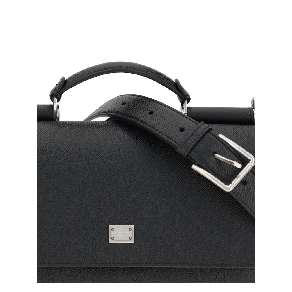 Black Calf Leather Bos Taurus Shoulder Bag