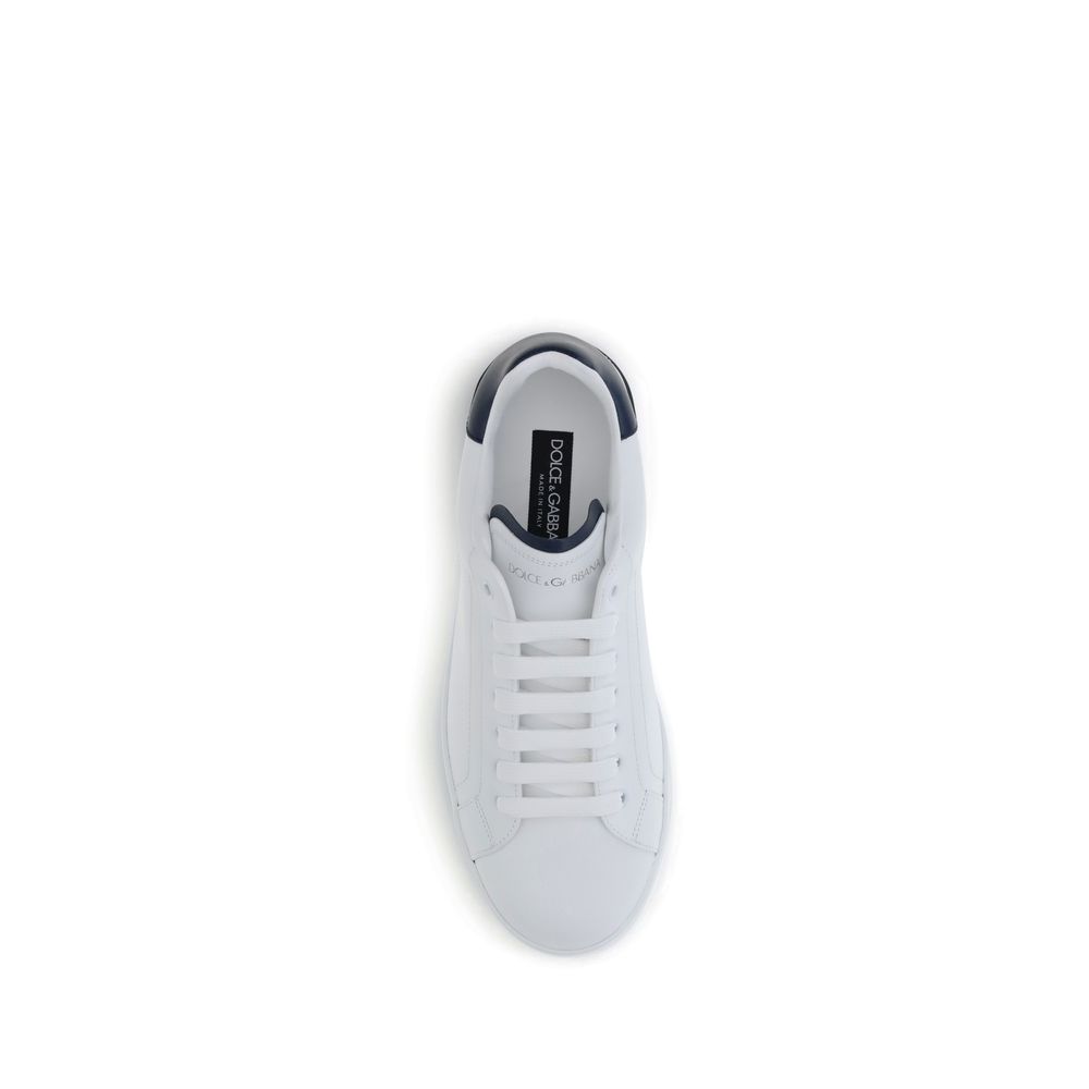White Calf Leather Bos Taurus Low Top Sneakers