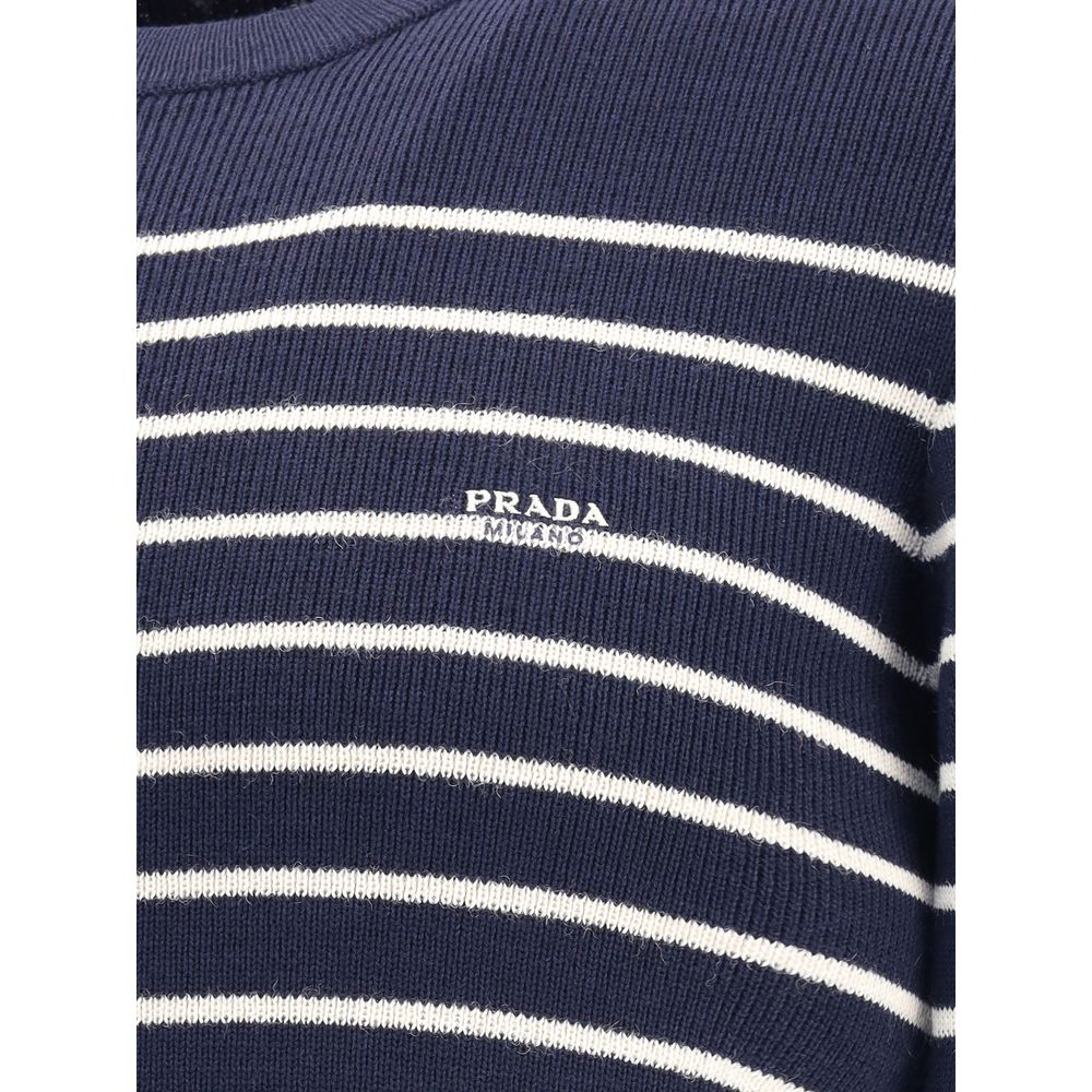 Blue Fleece Wool Sweatshirt