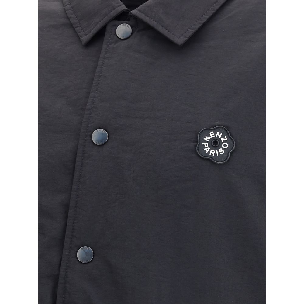 Black Nylon Bomber